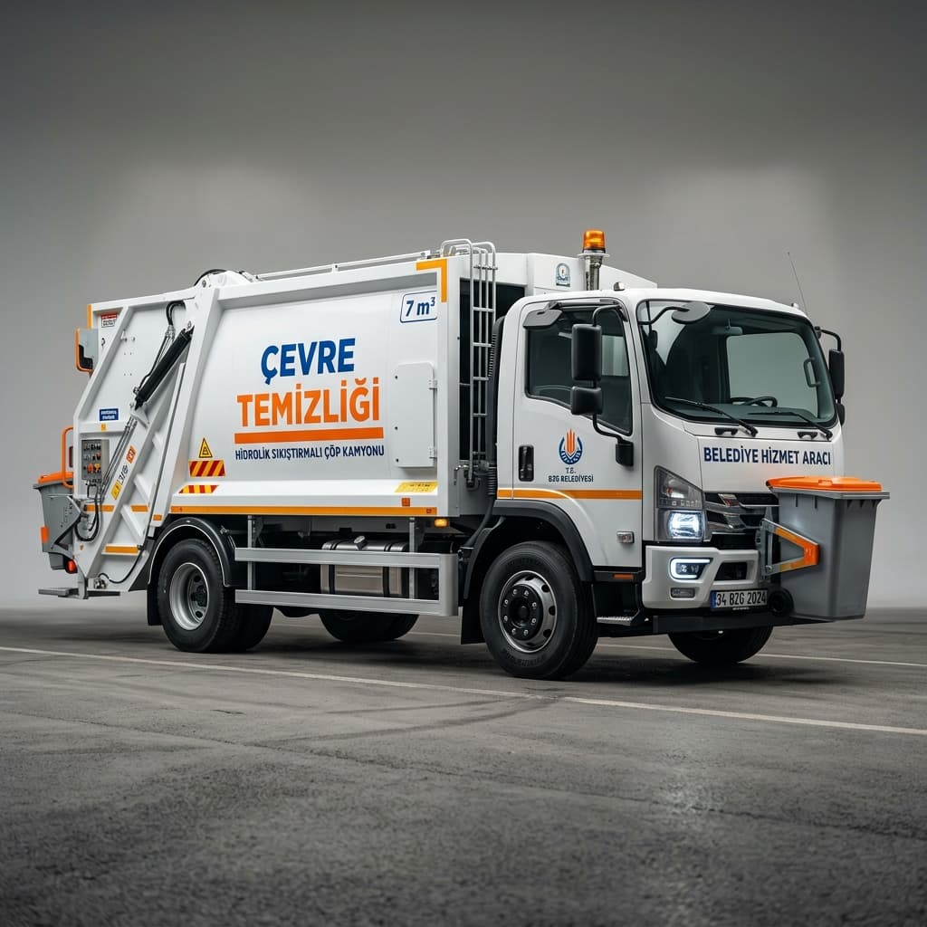 Hydraulic Compacting Garbage Truck (7+1 m³)